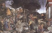 Sandro Botticelli Trials of Moses oil